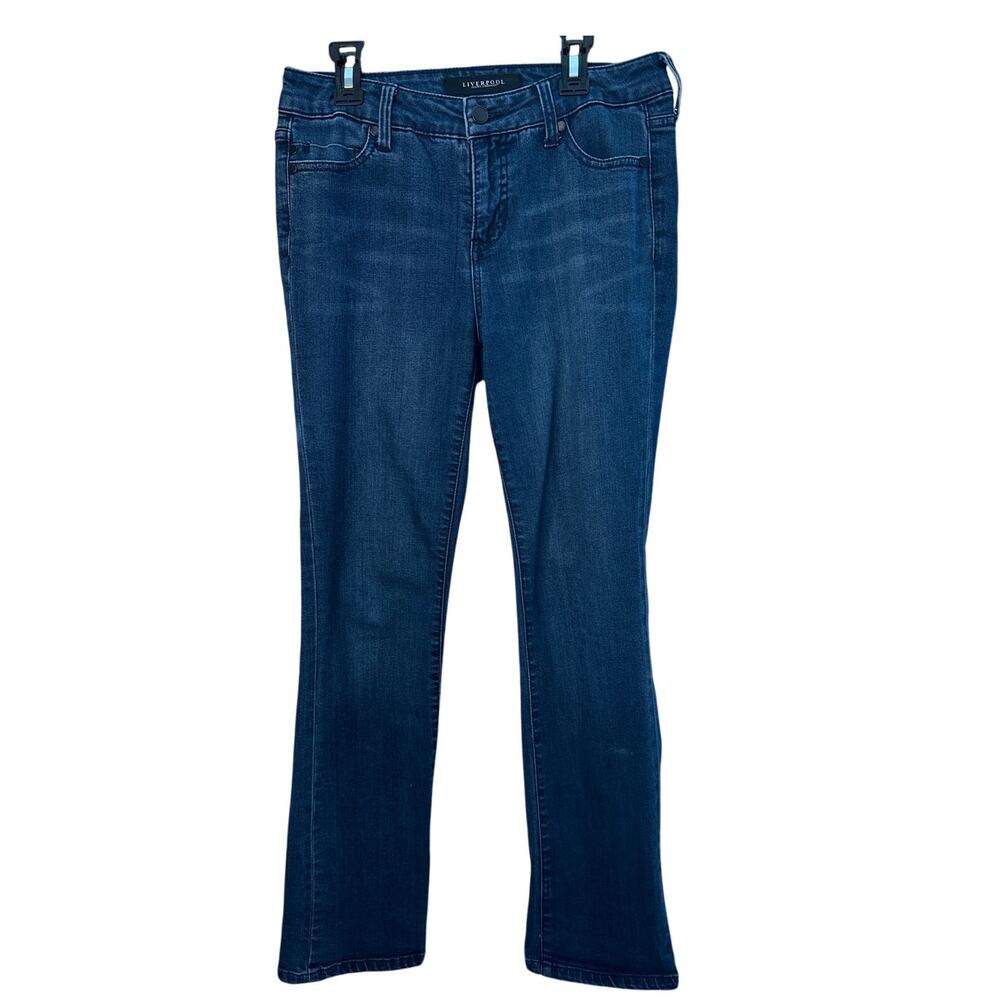Liverpool Los Angeles/Jean Co EUC ASTRID Crop Jeans Size 4 in Blue